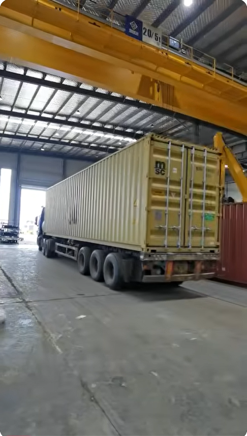 Fully Loaded Shipping Containe