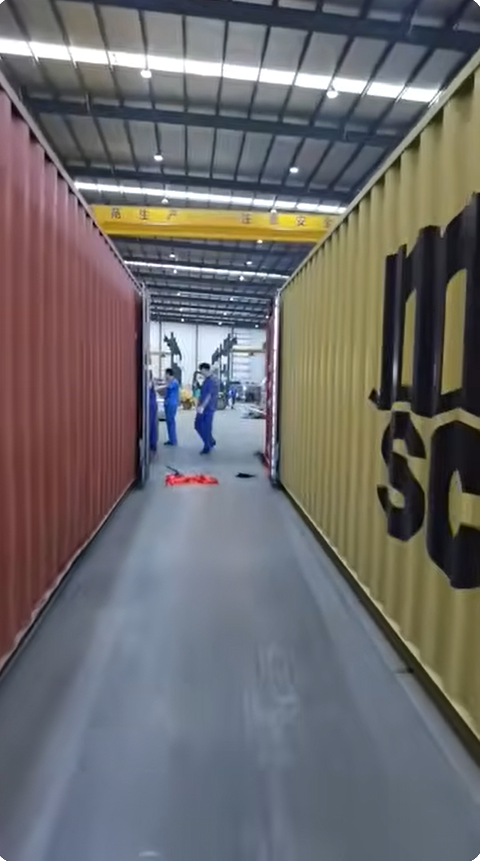 Excavators Ready for Container